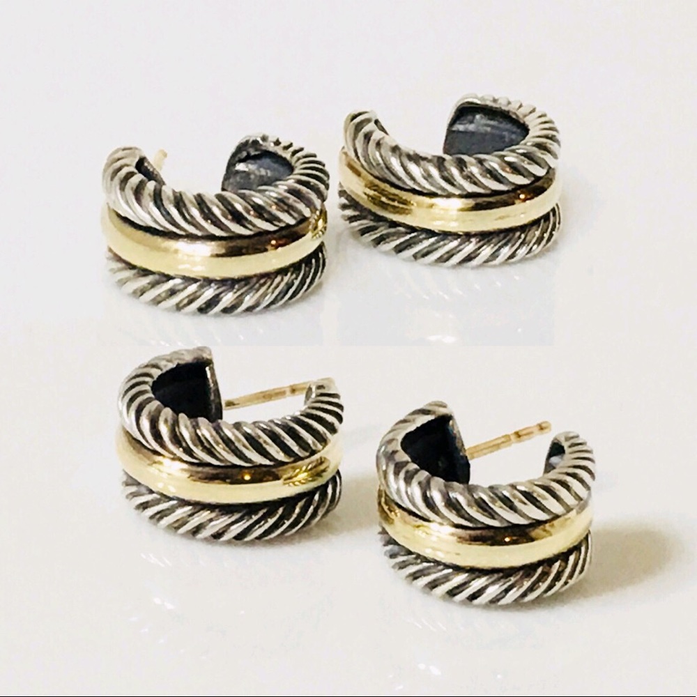 David Yurman Cable Hoop Earrings - Picture 2 of 8